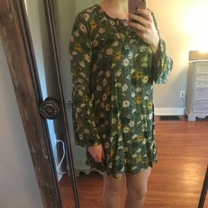 Floral Long Sleeve Dress Size XS